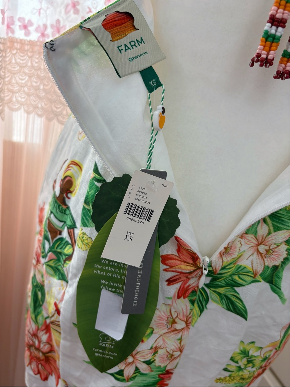 Farm Rio Denyse Linen Mini Dress - Picture 5 of 6